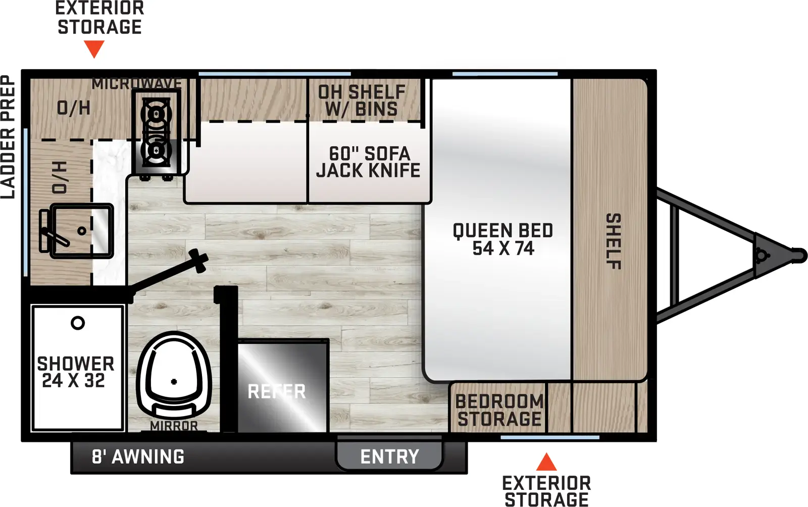 Catalina Summit Series 7 134RKX Floorplan